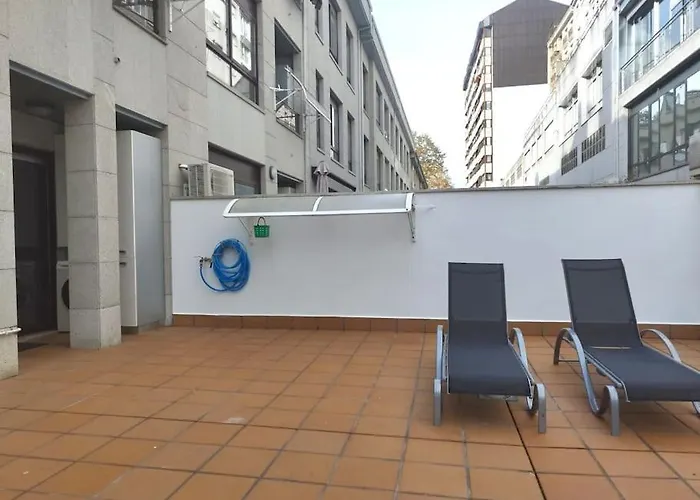 Daire Estudio Centrico 2 Con Terraza Y Parking Privado Ourense
